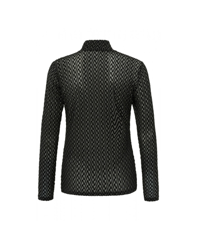 MESH TOP ZWART