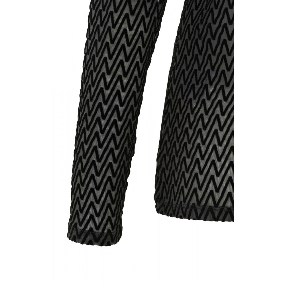 MESH TOP ZWART