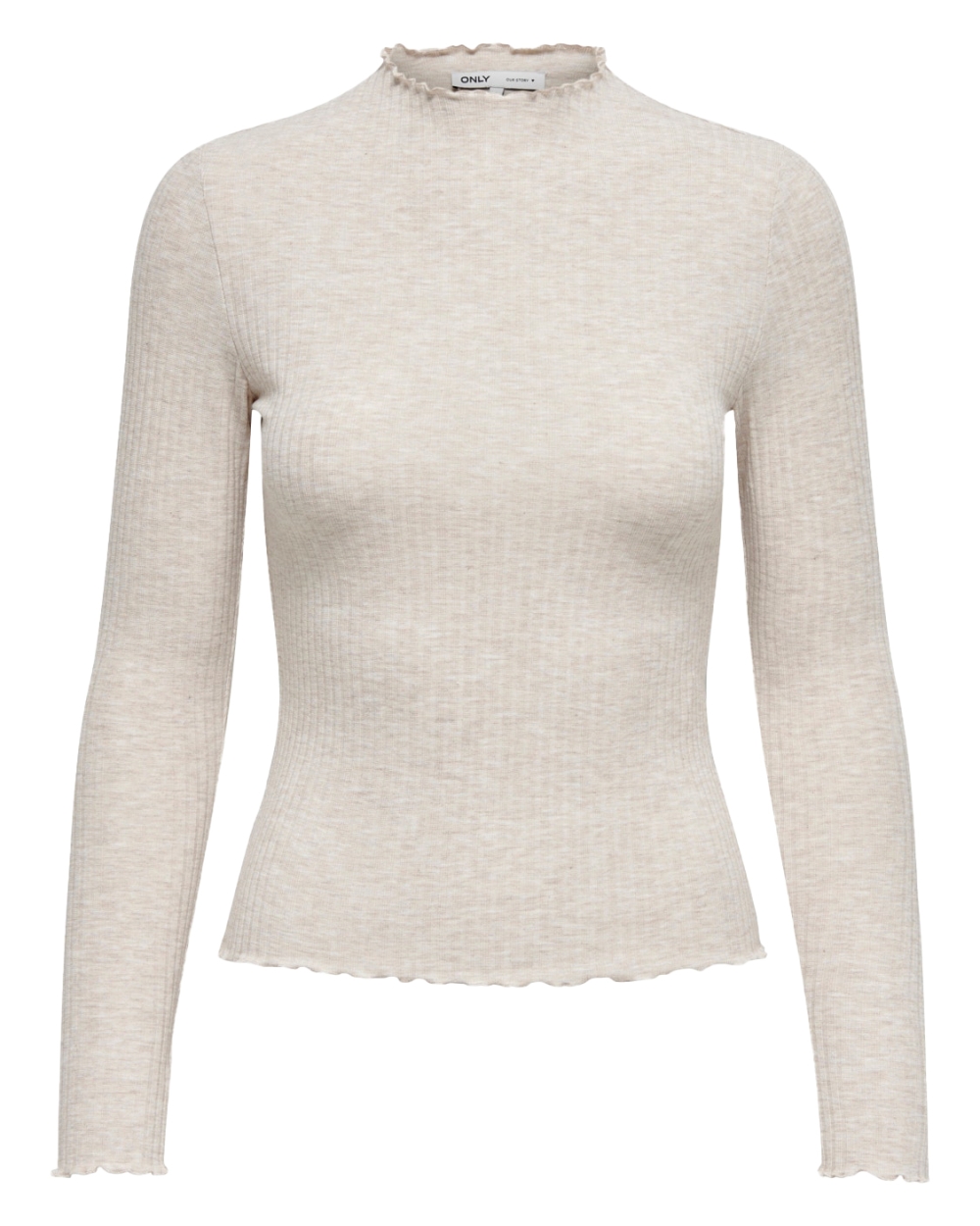 EMMA HIGH NECK TOP ECRU