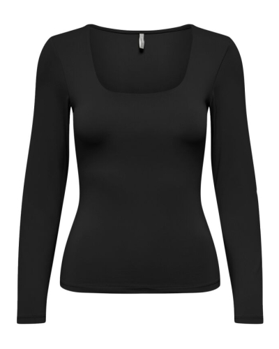 TOP EA LS ZWART