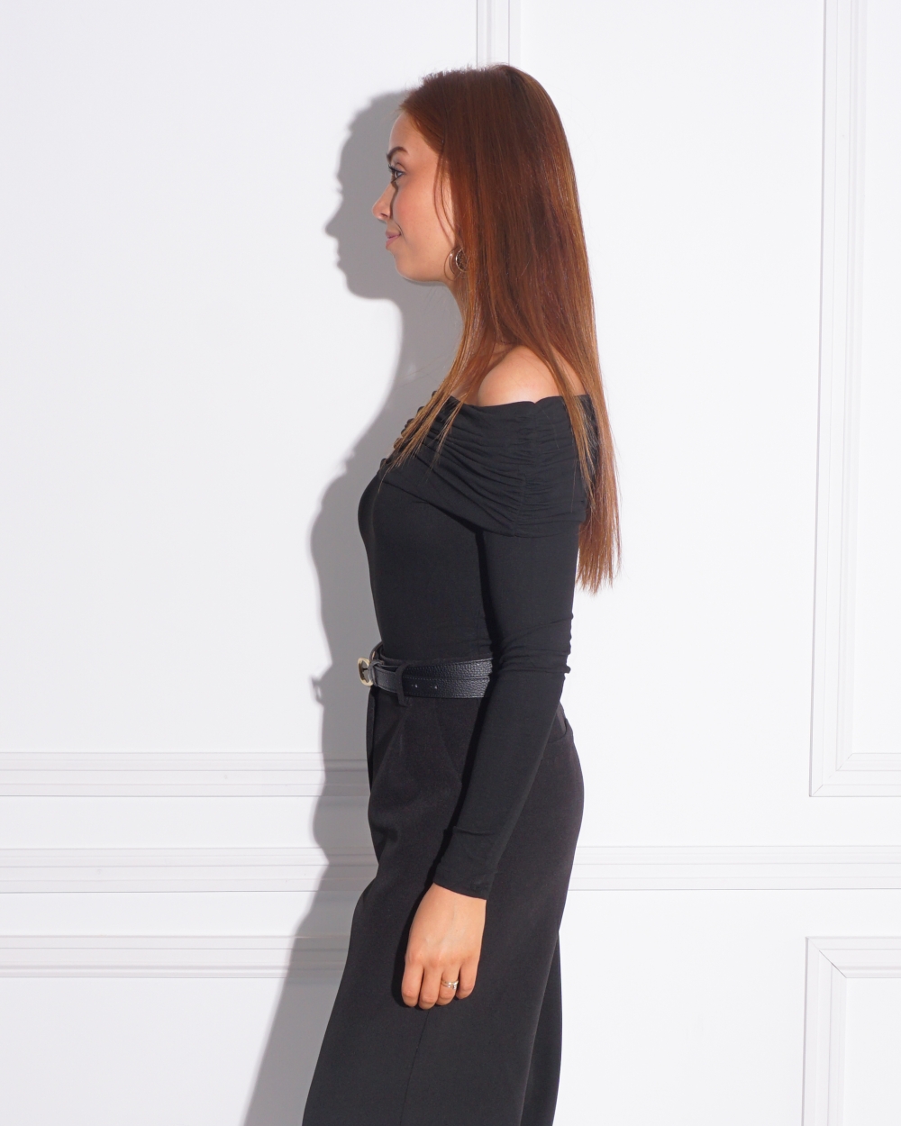 OFF SHOULDER BODY MASCHA ZWART