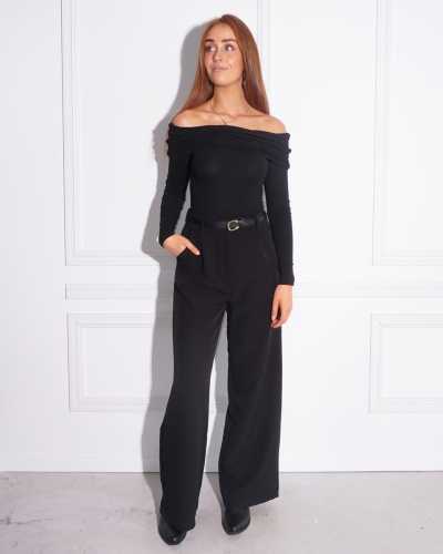 OFF SHOULDER BODY MASCHA ZWART