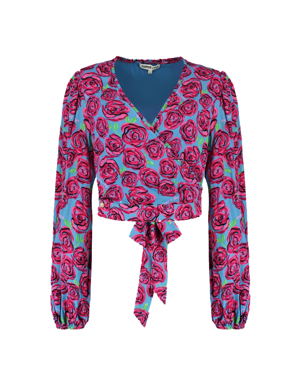 TOP FLORA ROZE BLAUW