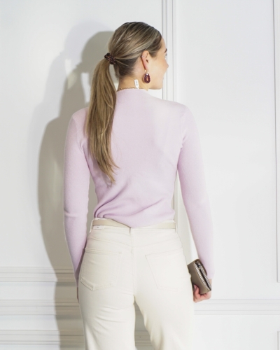 BABY RIB TOP LILA