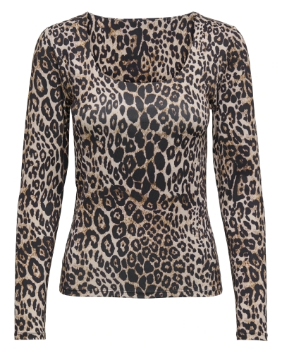 TOP LONE LEOPARD PRINT