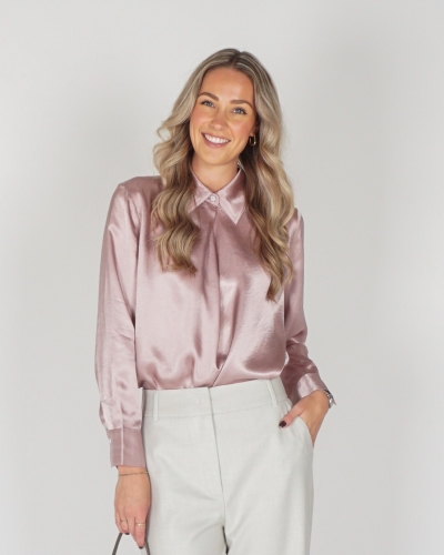 YAYA SATIJNEN BLOUSE ROZE