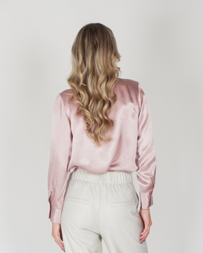 SATIJNEN BLOUSE ROZE
