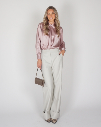 SATIJNEN BLOUSE ROZE