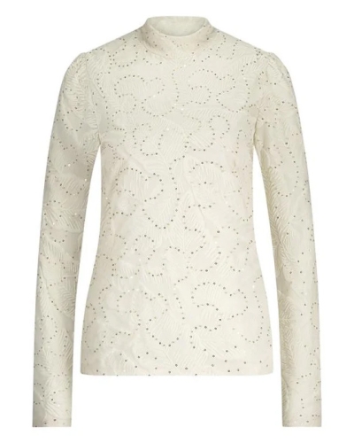 TOP PUCK LEAF PAILLET OFF WHITE