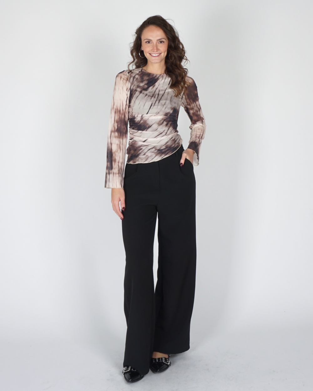 MESH TOP LENIDA BRUIN