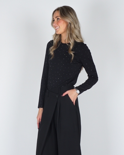 Only TOP ZITA ZWART STRASS