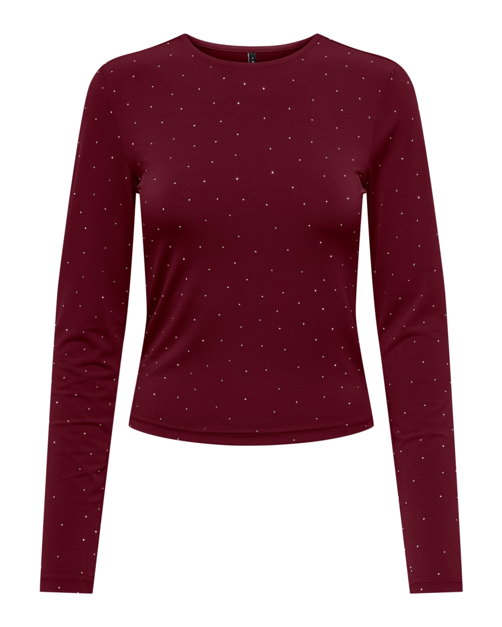 TOP ZITA BORDEAUX STRASS