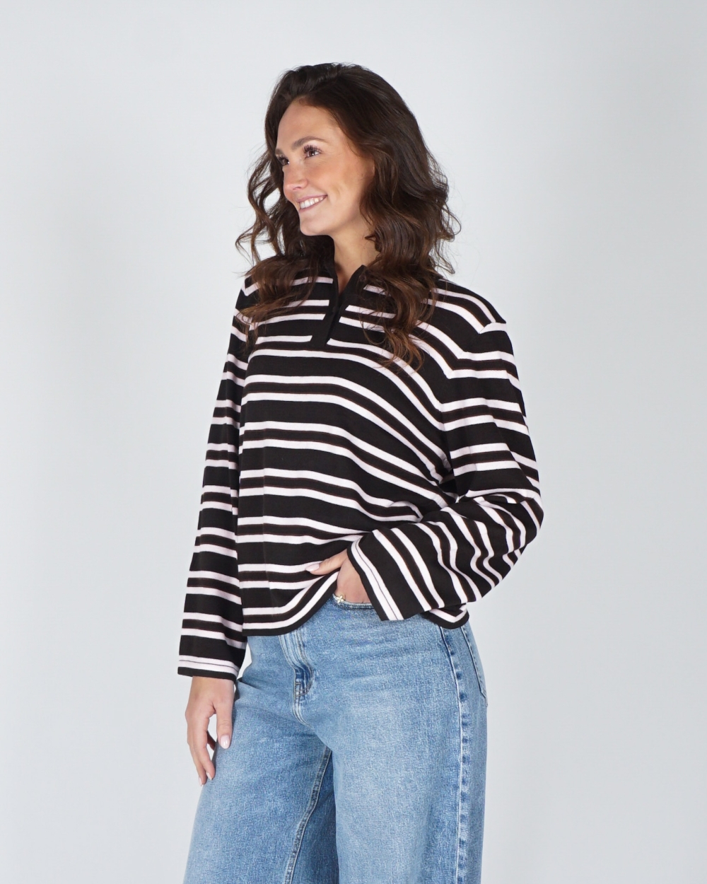 POLO KNIT MALA BRUIN ROZE