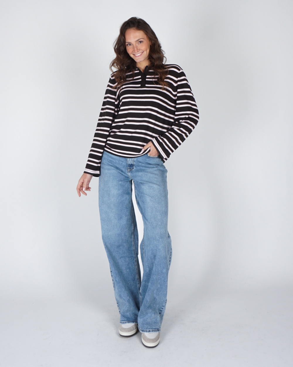 POLO KNIT MALA BRUIN ROZE