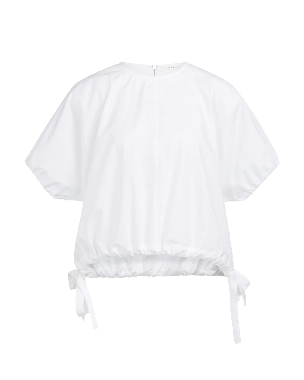 BOXY BLOUSE MET VERSTELBARE TAILLE EN POFMOUWEN
