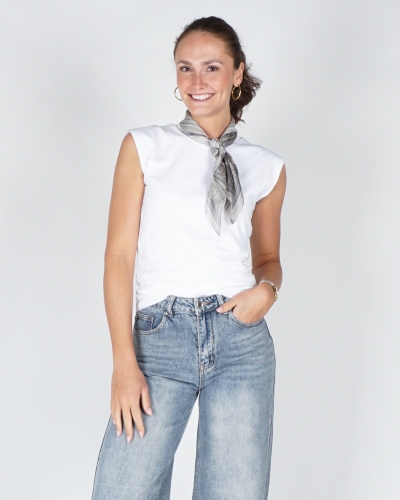 YAYA Sleeveless top with pleated si 01-709365-604