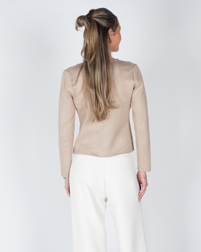 TOP DAYA MET KNOOP BEIGE