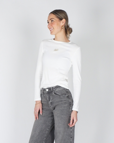 Gossip LONGSLEEVE RIB PARIS ECRU