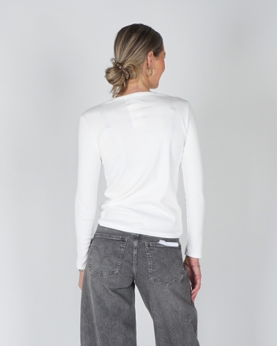 LONGSLEEVE RIB PARIS ECRU