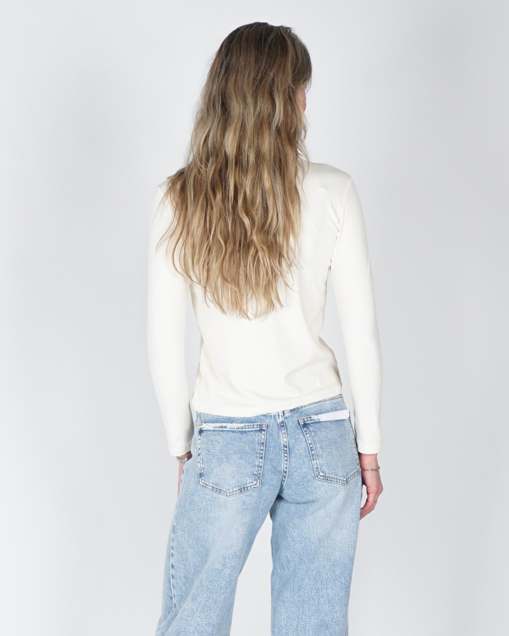 LONGSLEEVE MET COL AMOUR ECRU