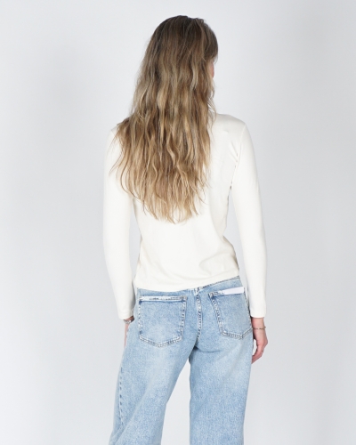 LONGSLEEVE MET COL AMOUR ECRU