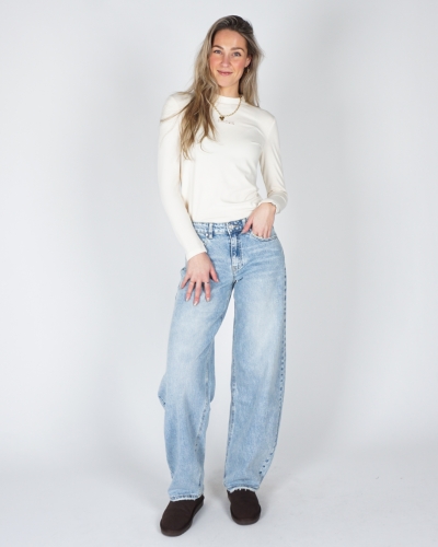 LONGSLEEVE MET COL AMOUR ECRU
