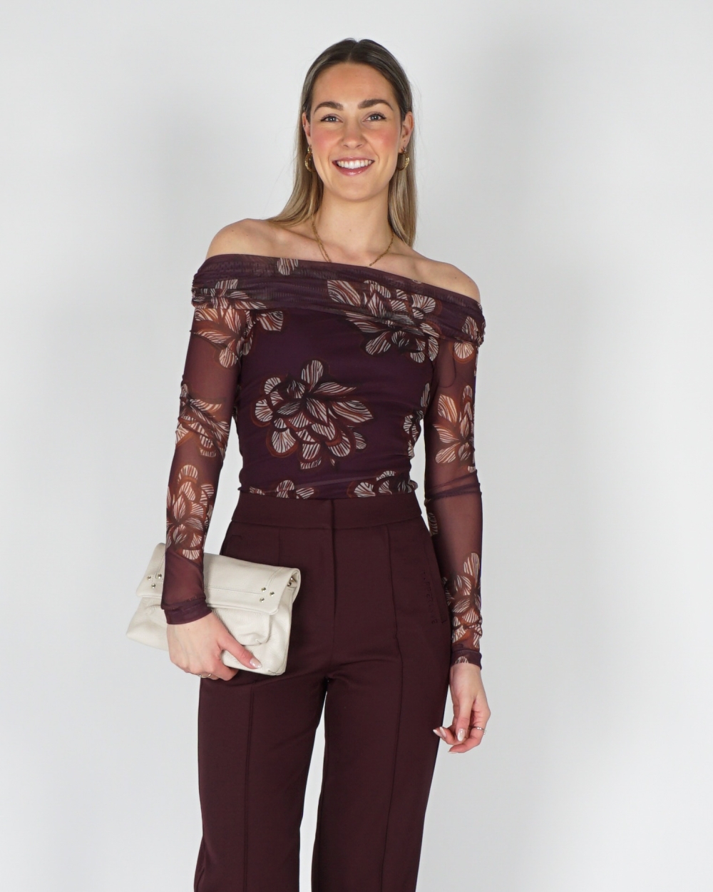 TOP JENNY LS BORDEAUX