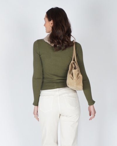 BASIC RIB TOP GROEN