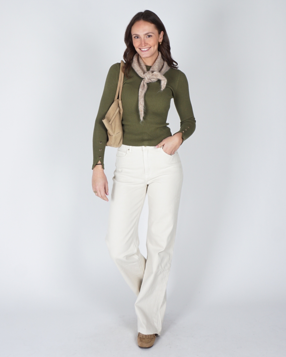 BASIC RIB TOP GROEN