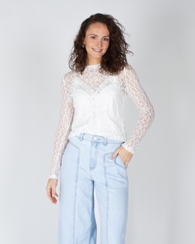 Gossip FY-9281 KANTEN TOP MET LANGE MOUWEN