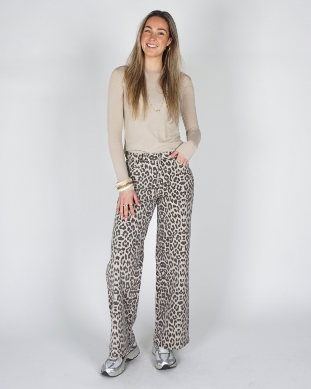 CASHMERE BLEND TOP BEIGE