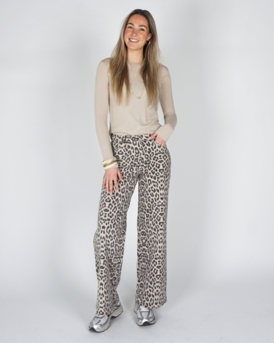 CASHMERE BLEND TOP BEIGE