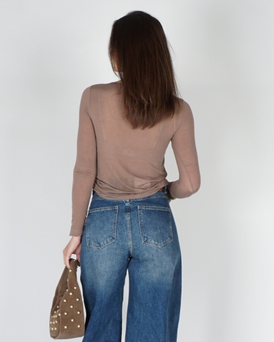 CASHMERE BLEND TOP BRUIN