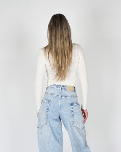 CASHMERE BLEND TOP WIT