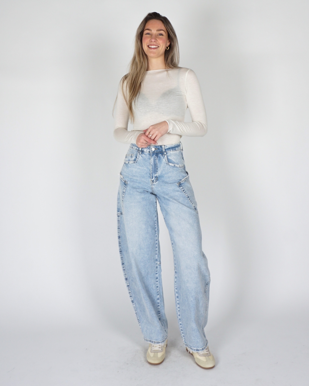 CASHMERE BLEND TOP WIT