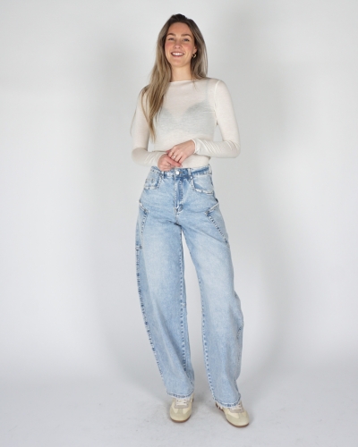 CASHMERE BLEND TOP WIT