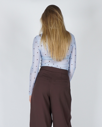 TOP ELLA DOT BLAUW