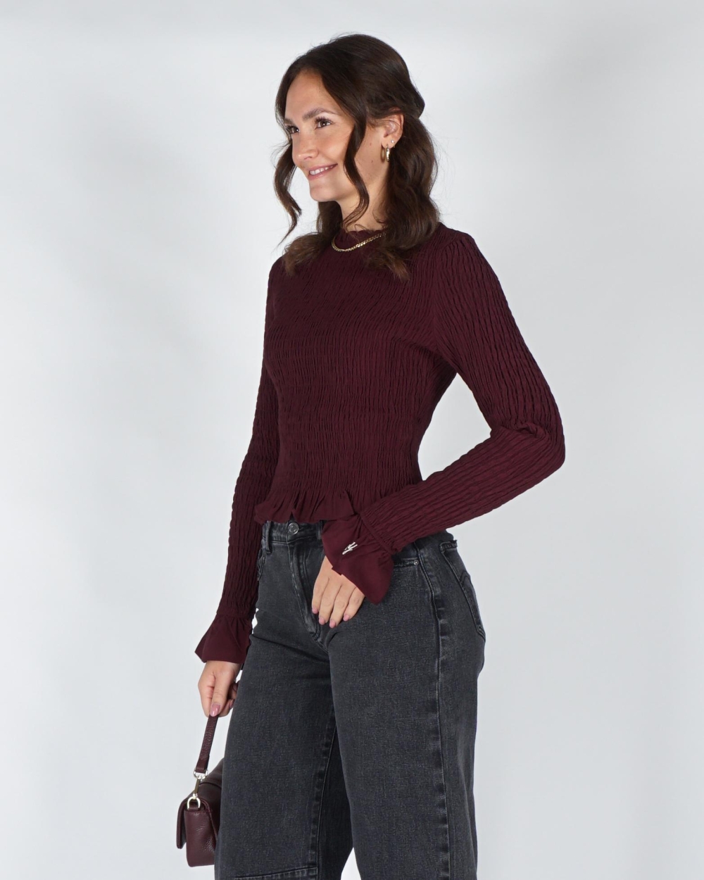 HARPER & YVE TOP VEERLE Rood