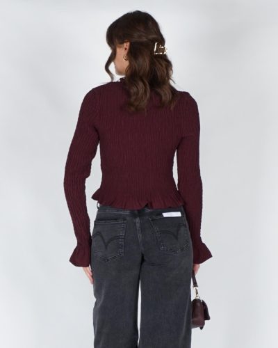HARPER & YVE TOP VEERLE Rood