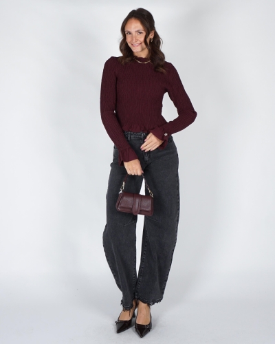 HARPER & YVE TOP VEERLE Rood