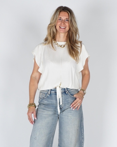 YAYA Top met knoopdetail 01-701369-605