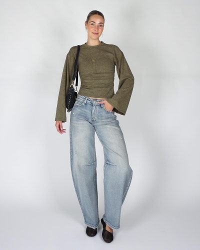 Refined Department LONGSLEEVE CRUZ Donkergroen