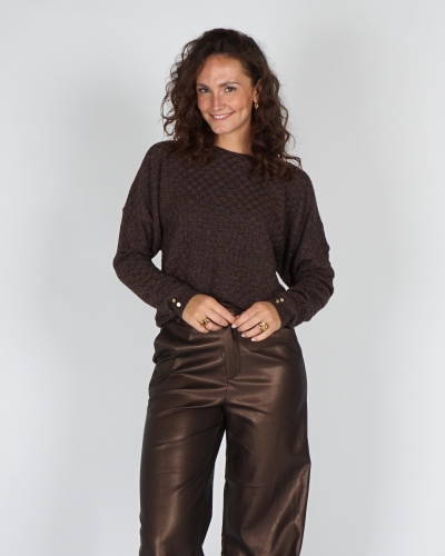 Nukus TOP KENTO LUREX Bruin