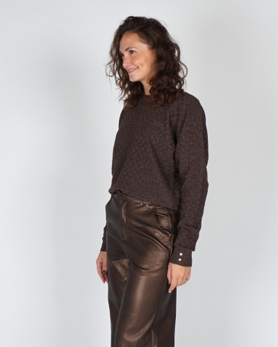 Nukus TOP KENTO LUREX Bruin