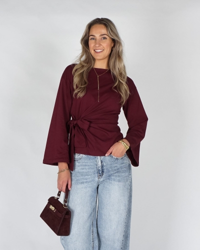 Gossip 14102 LONGSLEEVE MET STRIKDETAIL