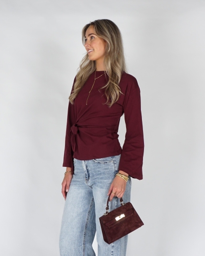Gossip 14102 LONGSLEEVE MET STRIKDETAIL