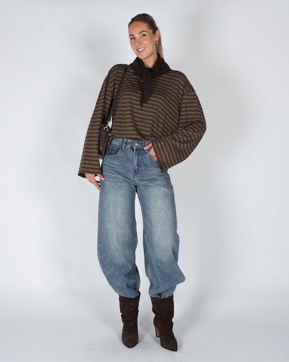 Gossip GESTREEPTE LONGSLEEVE ELLE Groen
