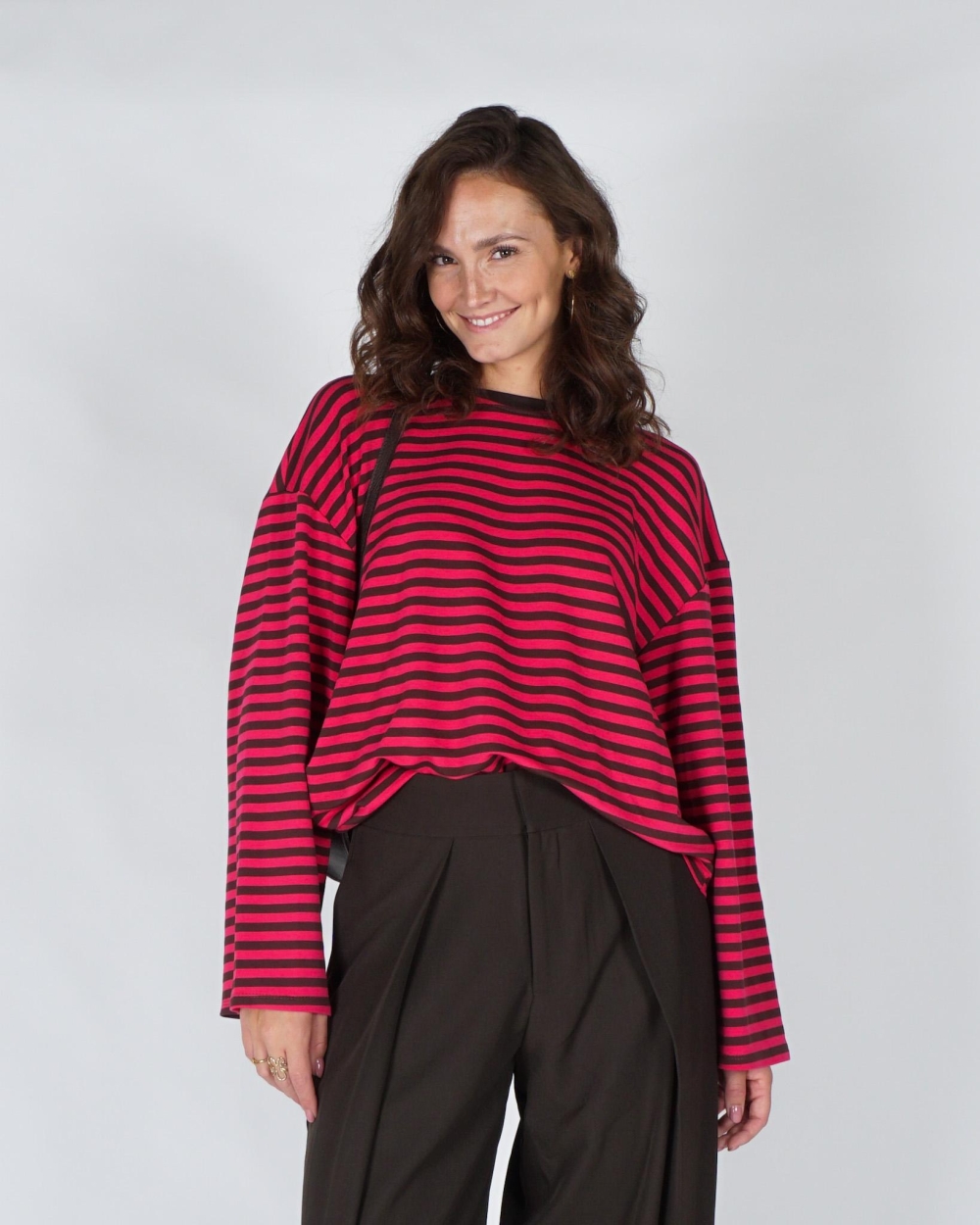 Gossip GESTREEPTE LONGSLEEVE ELLE Roze