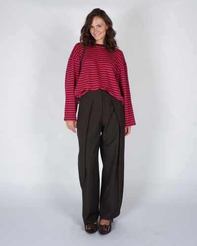 Gossip GESTREEPTE LONGSLEEVE ELLE Roze
