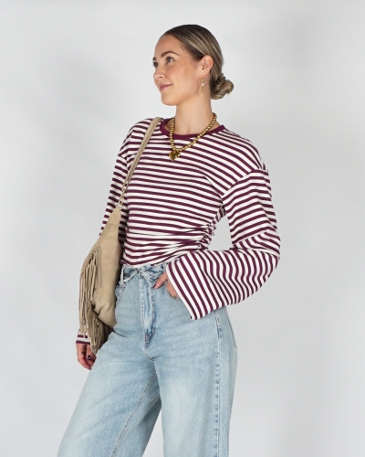 Gossip FITTED LONGSLEEVE GESTREEPT FITTED LONGSLEEVE GESTREEPT